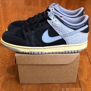 2009 Nike Dunk CL Jordan 3 “Black Cement” sz 12